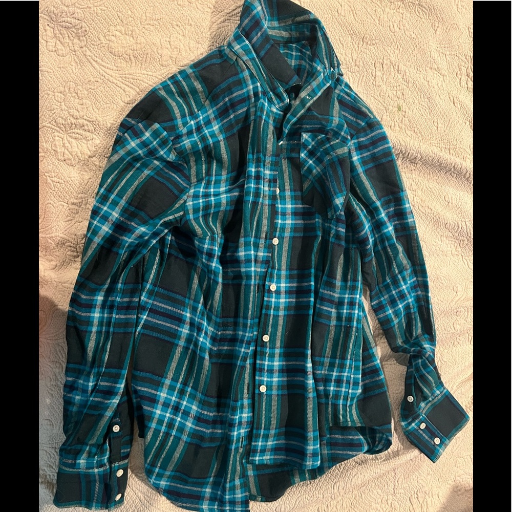 Blue flannel shirt